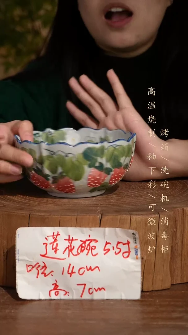 碗瓷景德镇手工手绘高温瓷釉下彩