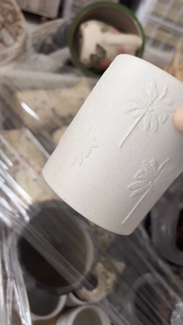 【闪购商品】陶瓷花盆高10cm内口7.5cm
