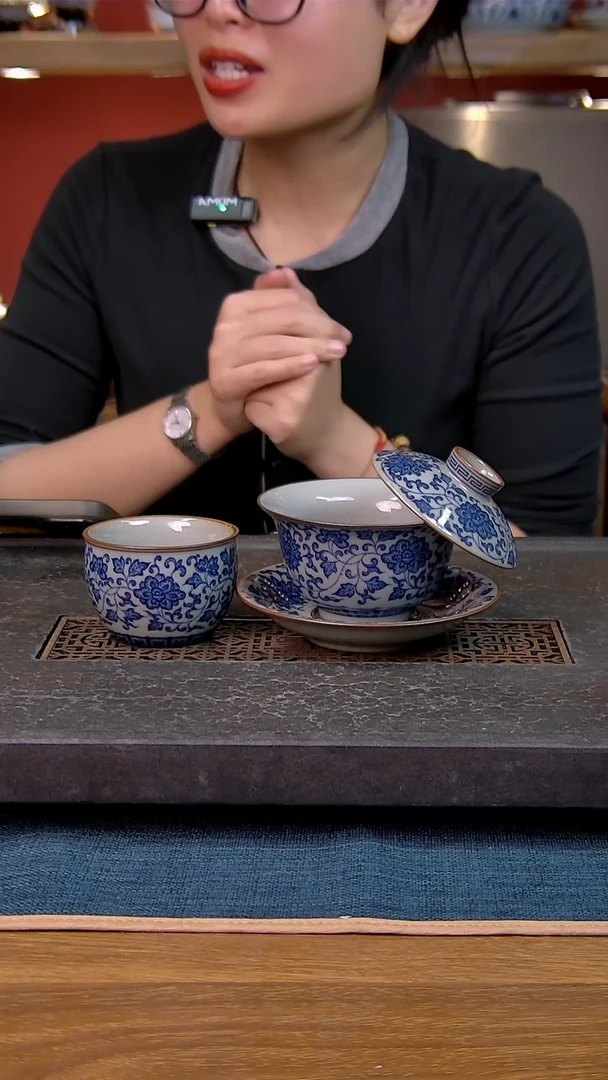 简装家用款2件套 老陶泥开片纹陶瓷茶具