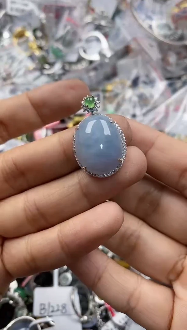 银S925镶嵌戒指翡翠11               1