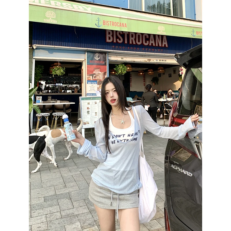 【小仙倪子】春夏韩系搭配时髦小众T恤时尚套装251T0609#