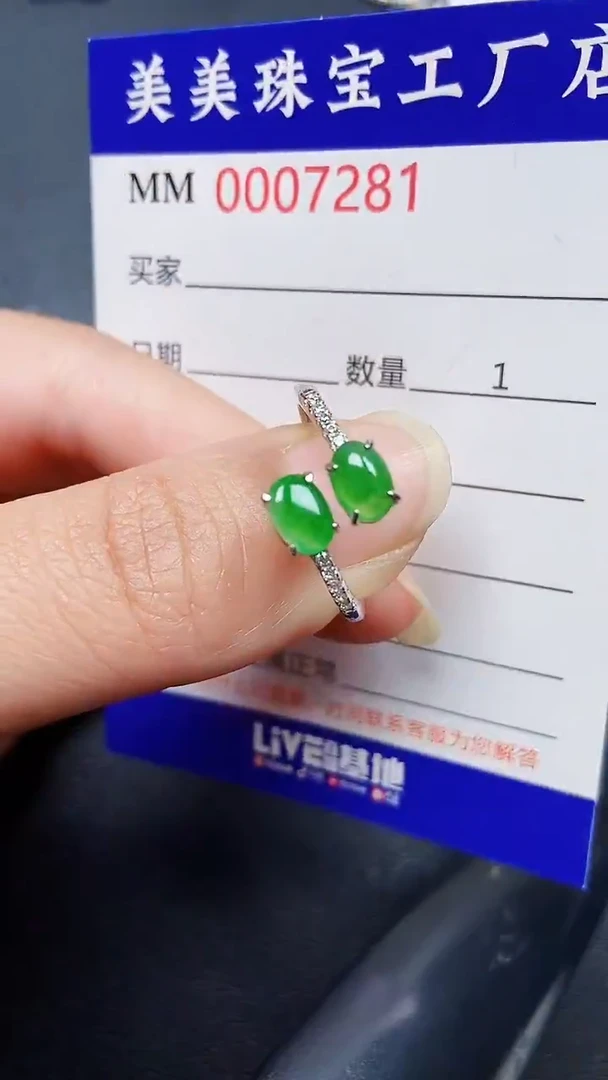 翡翠银S925镶嵌颈饰7281