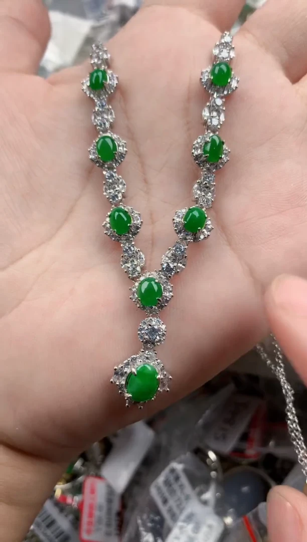 银S925镶嵌戒指翡翠444444   6