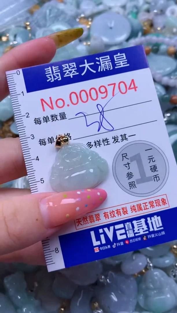 翡翠未镶嵌吊坠(不含链)9704