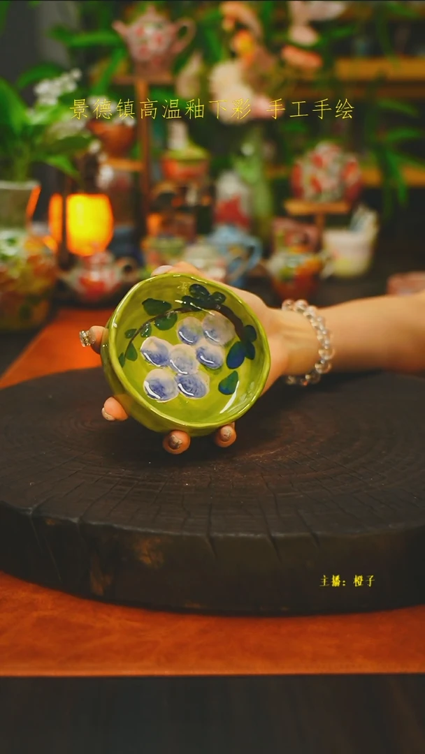 手捏料碟烟灰缸素简手作236