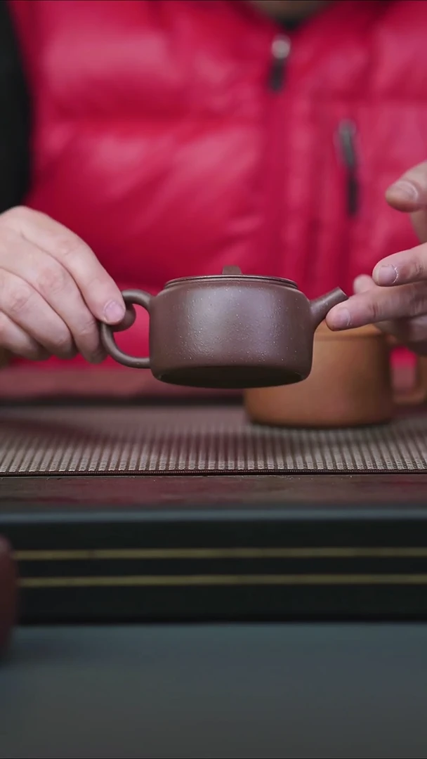 茶壶紫砂微瑕半手粗砂天青汉瓦150cc