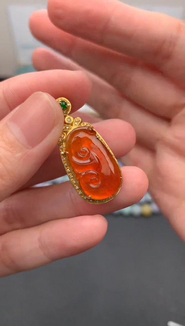 【闪购商品】定制翡翠18K金镶嵌模式推广期24小时鉴赏期