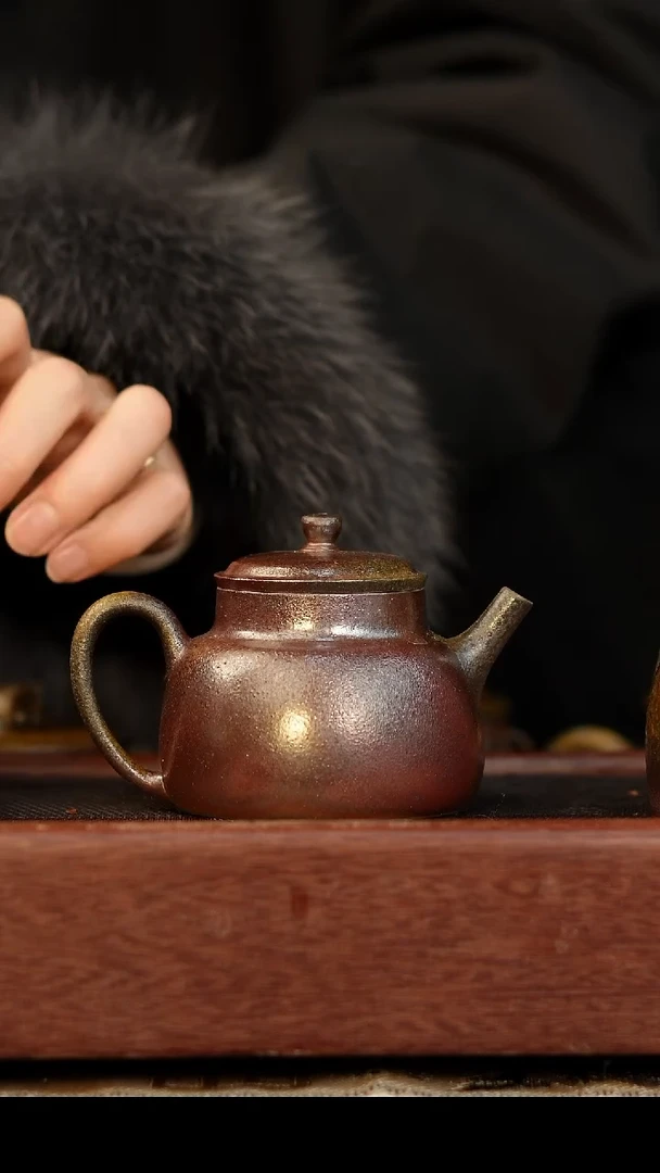 茶壶紫砂柴烧紫砂 天青 言心150cc