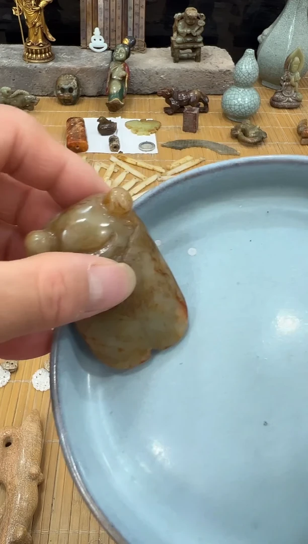 瓷片手工，手绘，陶瓷