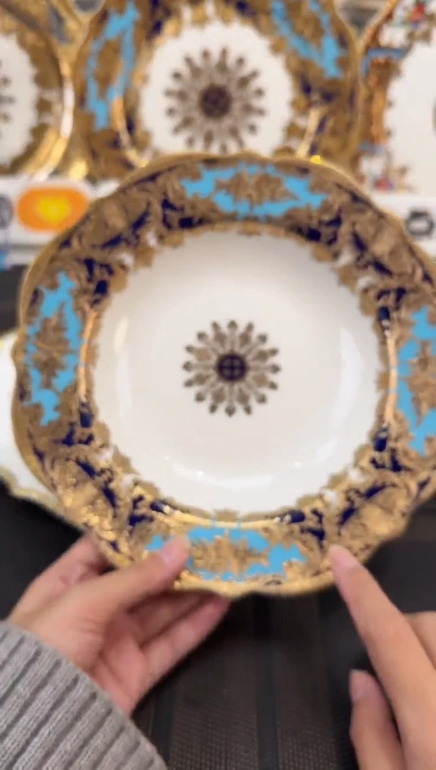 瓷片8.5英寸草帽盘  福利 瑕