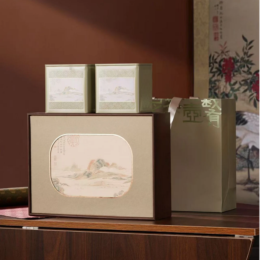 茉莉花茶 花茶新茶 2罐200g清风茶语茶叶礼盒装 送礼