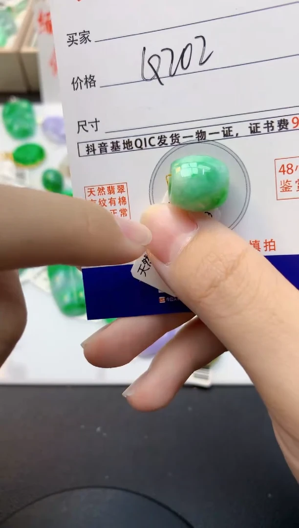 颈饰未镶嵌翡翠天然缅甸A货翡翠百元以上9元证书费自理