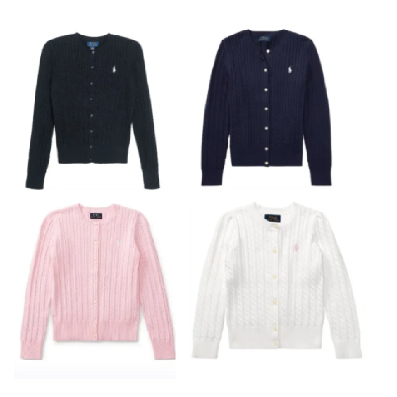 Ralph Lauren/拉夫劳伦【Tina】赵露思同款Logo刺绣圆领长袖针织衫
