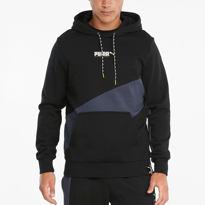 Puma/彪马 INTL男士拼接休闲户外运动卫衣套头衫533084-01