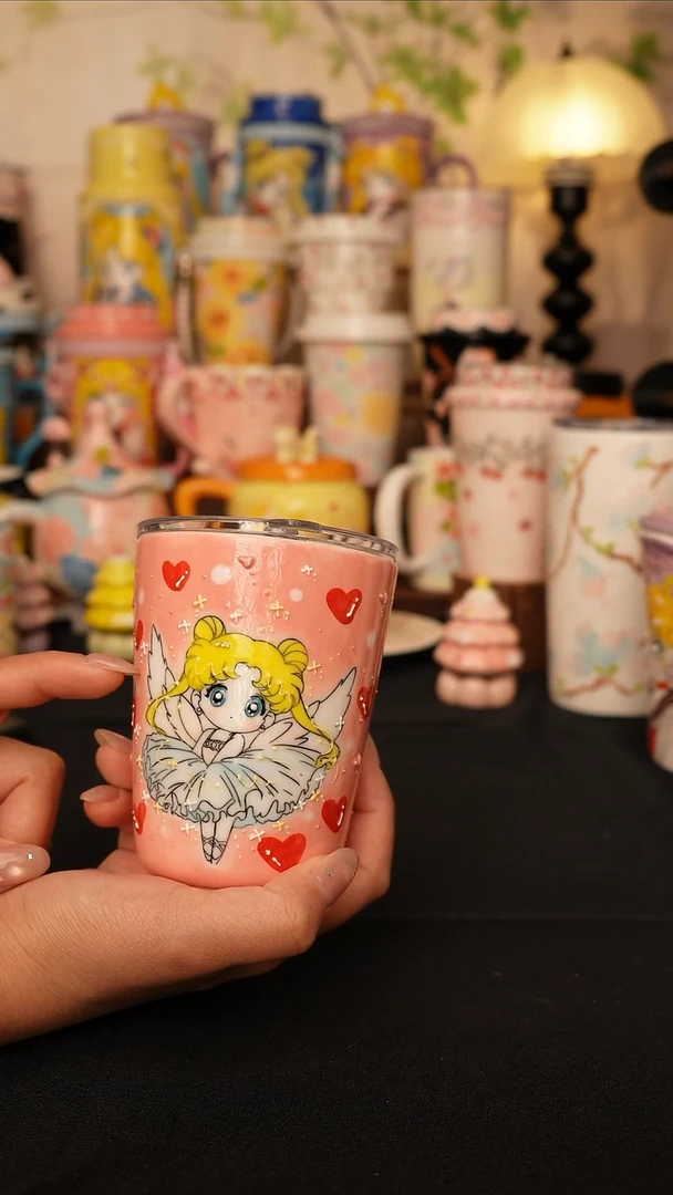 陶景德镇手绘的杯子