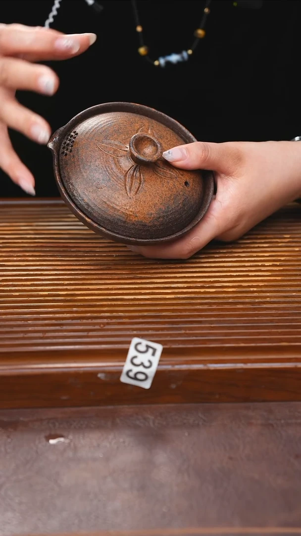 万古烧粗陶手工茶具