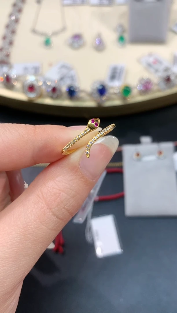 【闪购商品】钻石戒指18K金镶嵌A362|1800