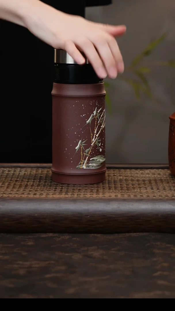 茶杯紫砂双层车载杯