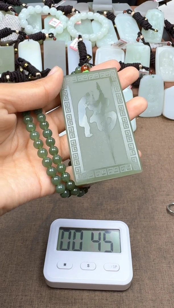 和田玉未镶嵌颈饰和田玉挂件