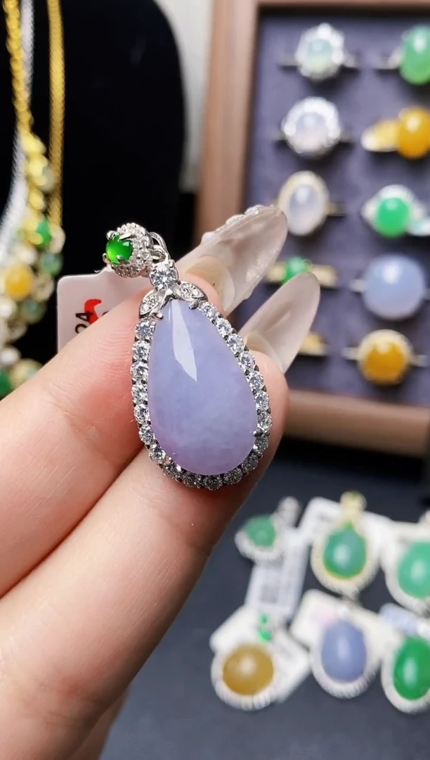 银S925镶嵌戒指翡翠4048