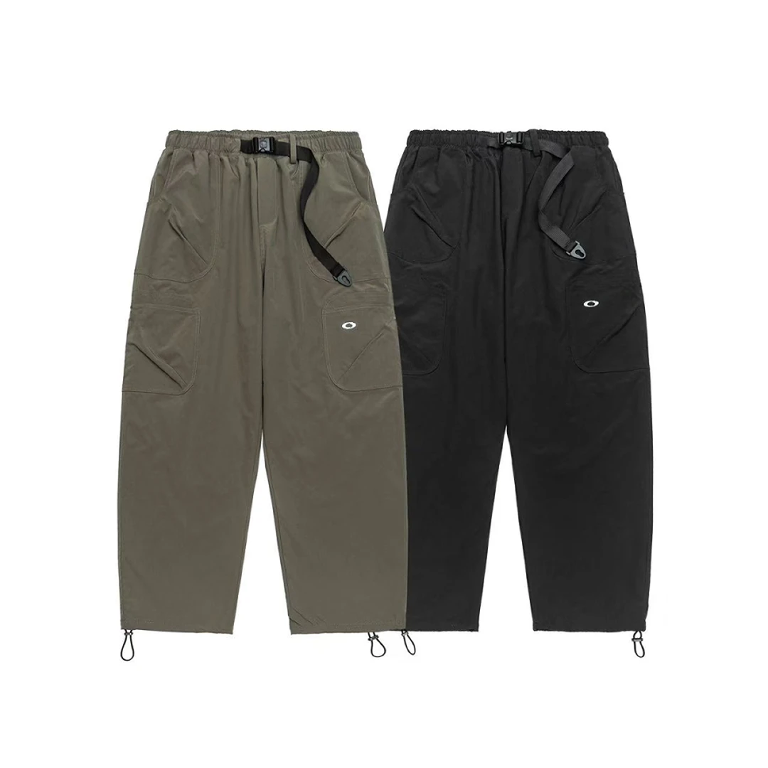 冬季新款直筒宽松工装加绒加厚保暖日系潮牌阔腿休闲百搭长裤-001