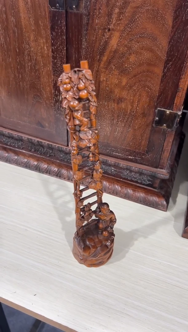 木木小叶黄杨步步高升多子多福摆件