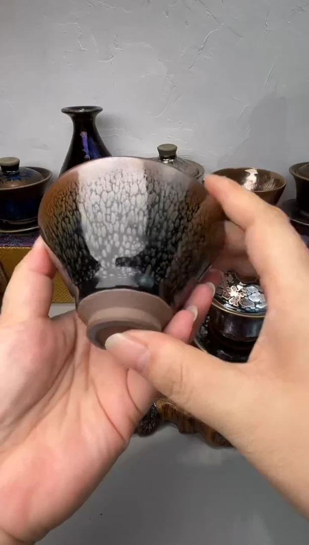茶盏鹧鸪斑斗笠，春申阁福利1只