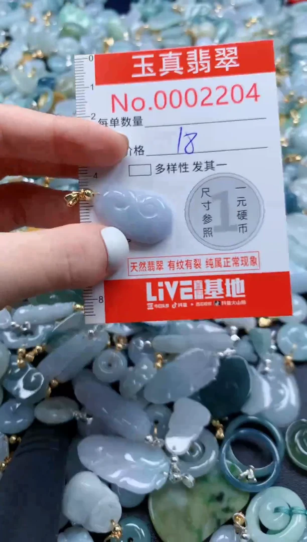 翡翠未镶嵌吊坠(不含链)2204