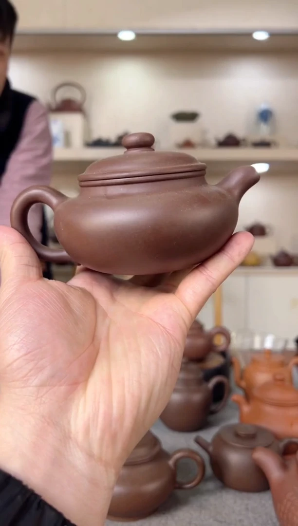 【闪购商品】紫砂茶壶仿古壶 紫泥 半手工