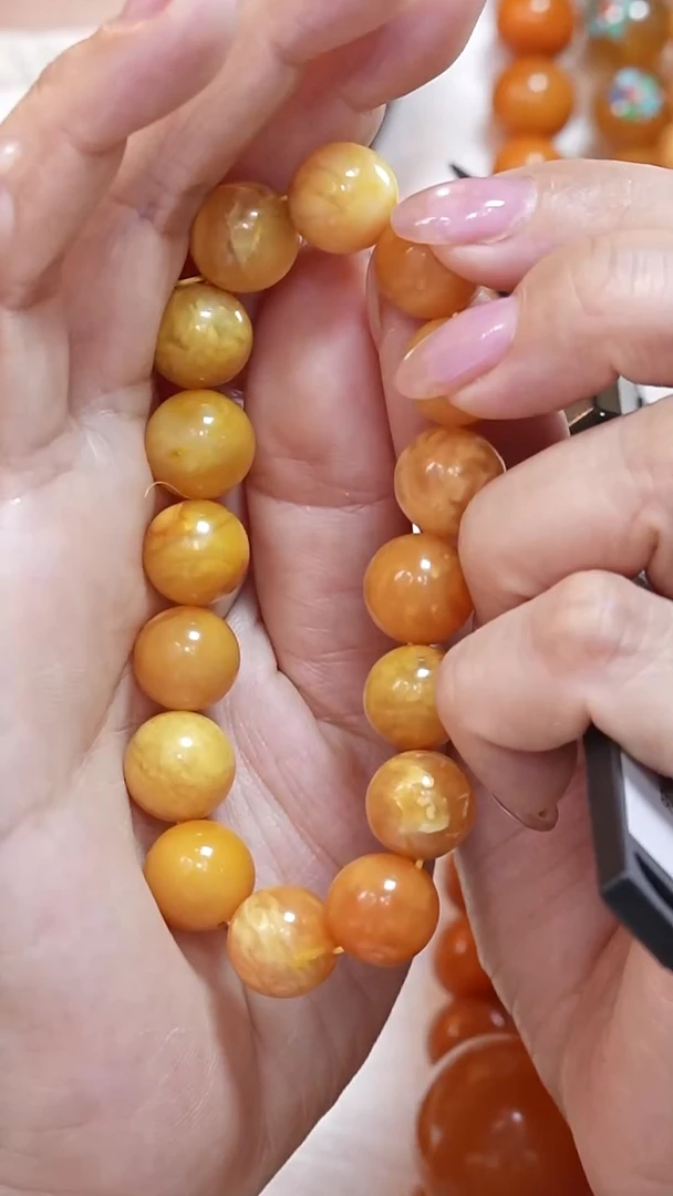 蜜蜡颈饰未镶嵌8361天然蜜蜡珠宝奇石云端妖孽全部保真