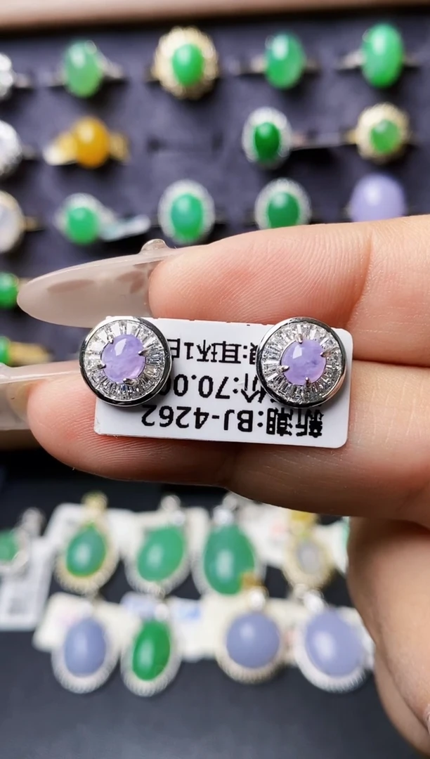 银S925镶嵌戒指翡翠4036