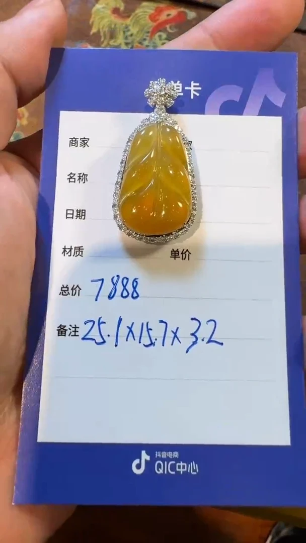 吊坠(不含链)18K金镶嵌翡翠天然翡翠吊坠多样性发其一