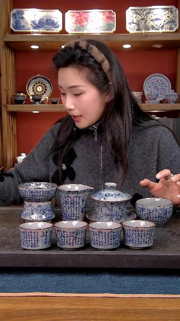 简装家用款8件套 老陶泥开片纹陶瓷茶具