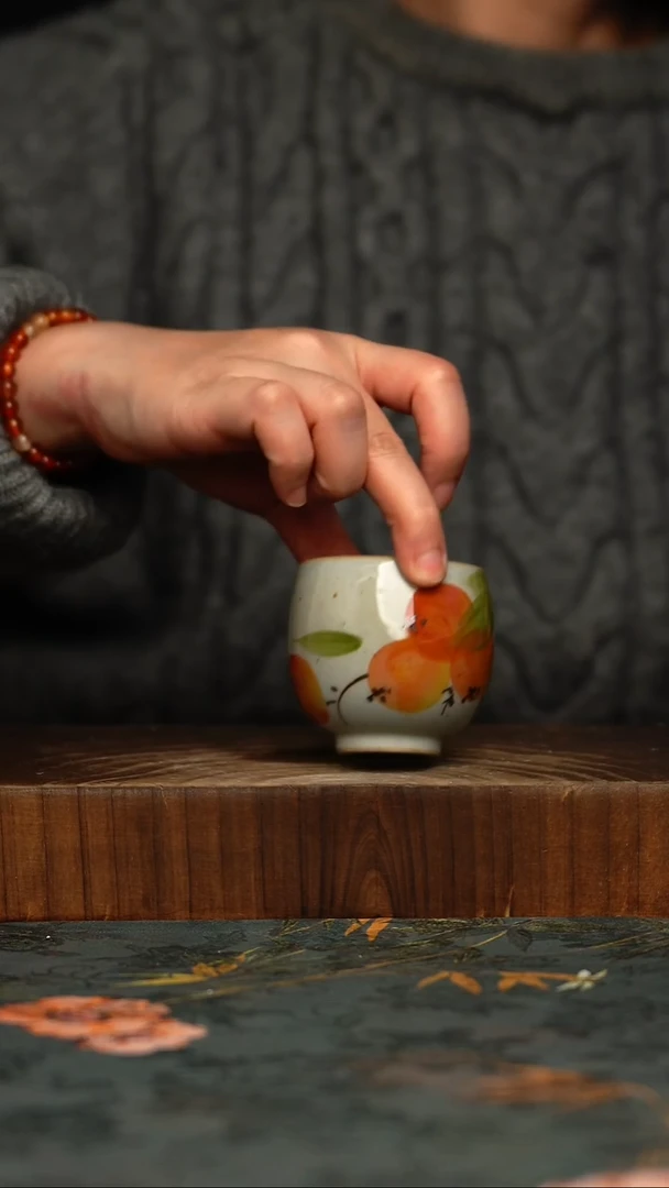 瓷片釉下彩手工手绘同款陶器