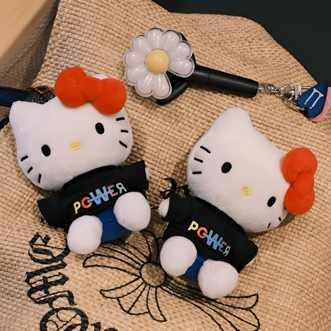 【玛丽专属】权志龙同款 Hello Kitty 蓝白 Power衣服 钥匙扣玩偶