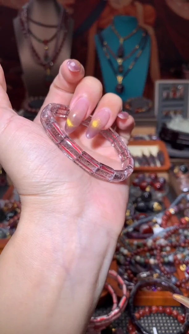 未镶嵌珠宝半成品水晶金草莓镯牌多样性发其1