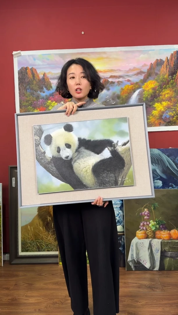 油画【号】丨朝鲜原创纯手绘孤品油画丨顺丰包邮