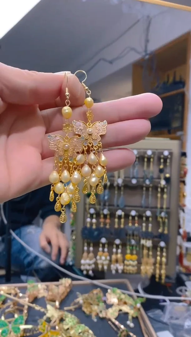 【闪购商品】淡水珍珠耳饰合金247珍珠饰品