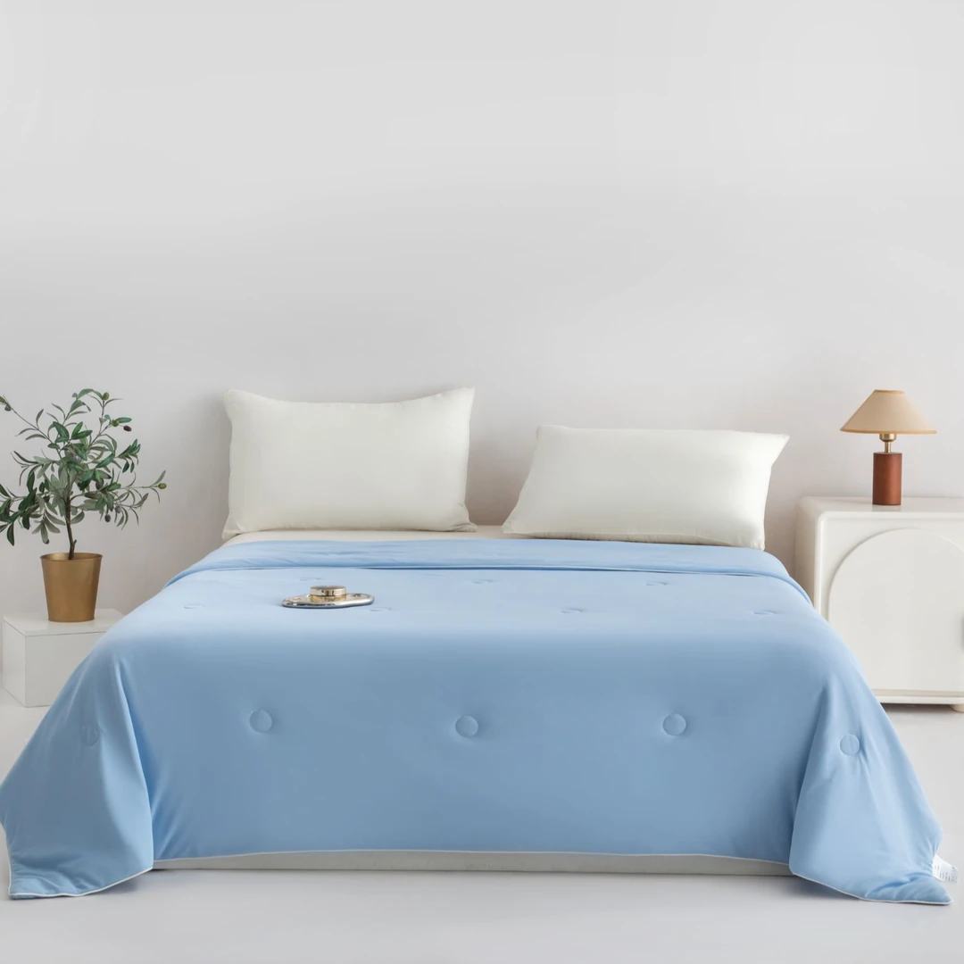 锦纶凉感冰心简约纯色夏被