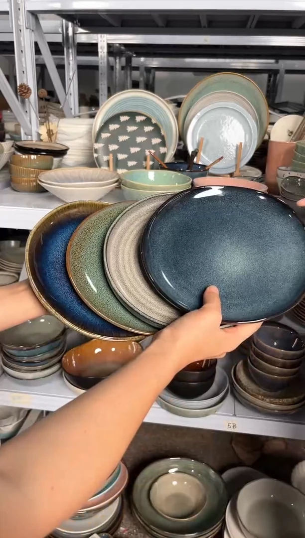 瓷片外贸尾货瑕疵满20包邮X4 小盘组合