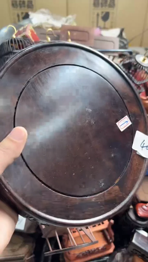 【闪购商品】木426瑕疵底座花架摆件处理23*7