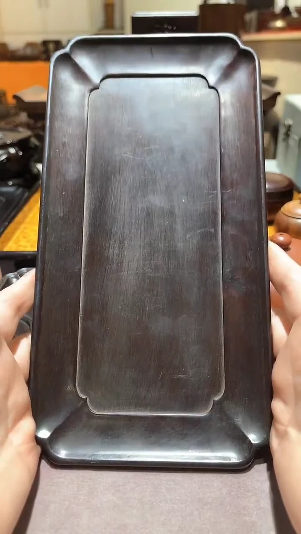 木精品木雕盘精工细作其一