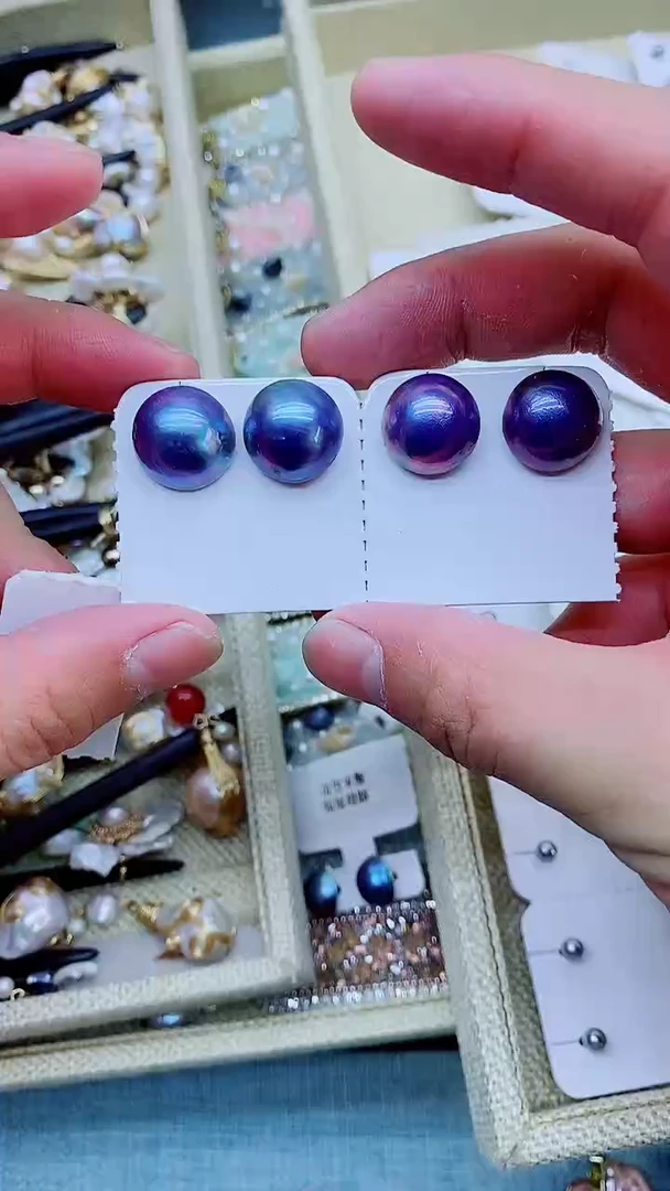 【闪购商品】淡水珍珠耳钉未镶嵌天然淡水珍珠耳钉