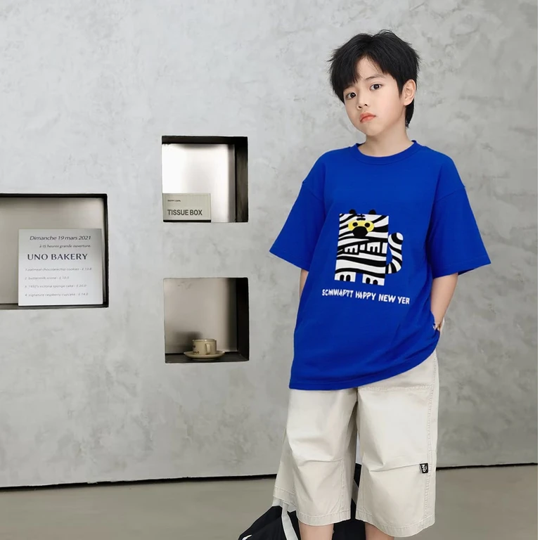 10219高端专享夏款短袖蓝色（斯）