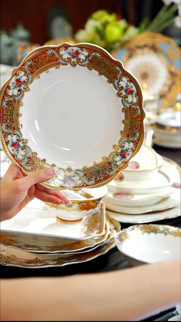 瓷片8.5英寸草帽盘  1个