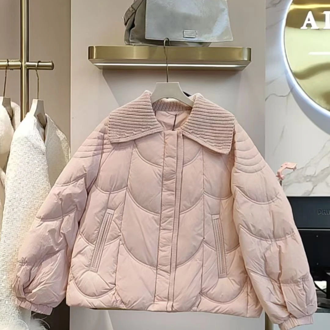 艾尚女装短款90白鸭绒羽绒服