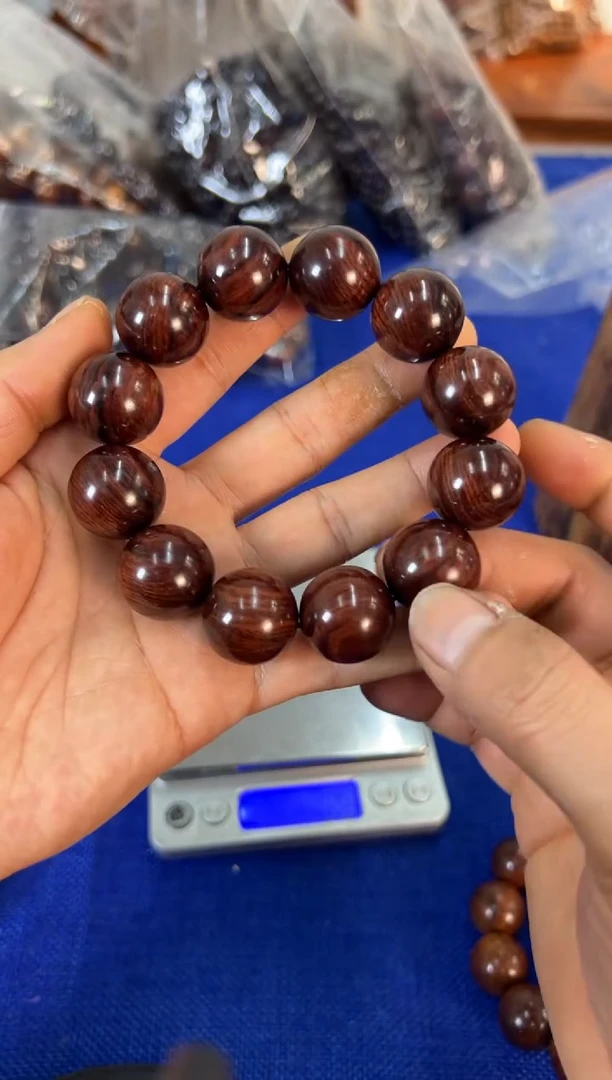 手串/手链黄花梨/降香黄檀2.0褶皱水波纹手串