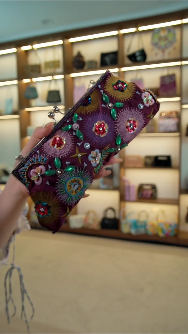 织物Fjss-666百格汇手工串珠包