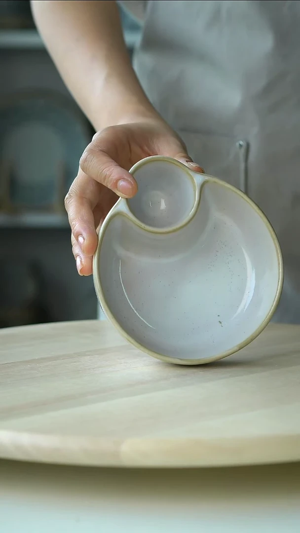 陶瓷微瑕出澳洲分餐饺子盘白13cm@4-2@