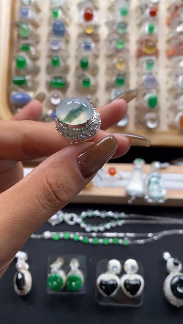 未镶嵌翡翠耳饰缅甸天然a货翡翠